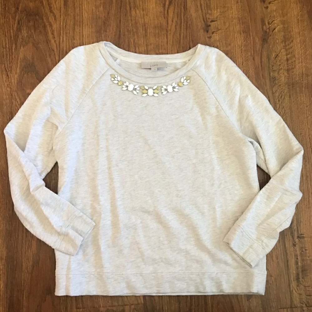 Loft embellished sweater